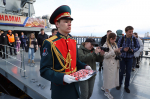 Вчера в Архангельске торжественно встретили большой десантный корабль Северного Флота «Иван Грен»